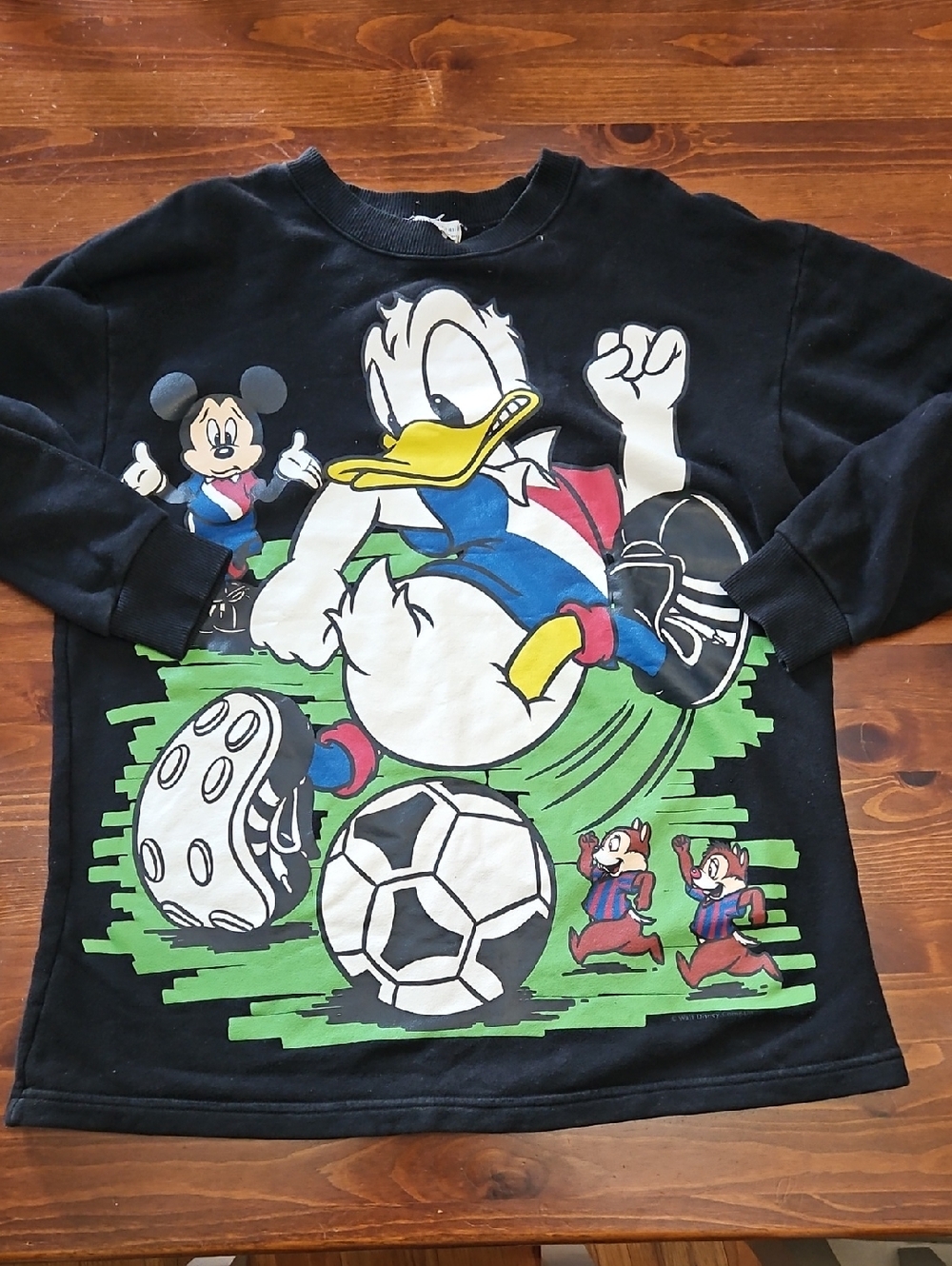 Vintage Disney Mickey Donald Duck Sweatshirt Medium Mens